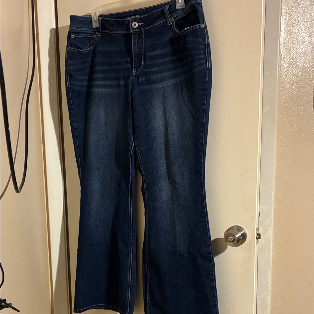 Maurices Dark Blue Flare Jeans